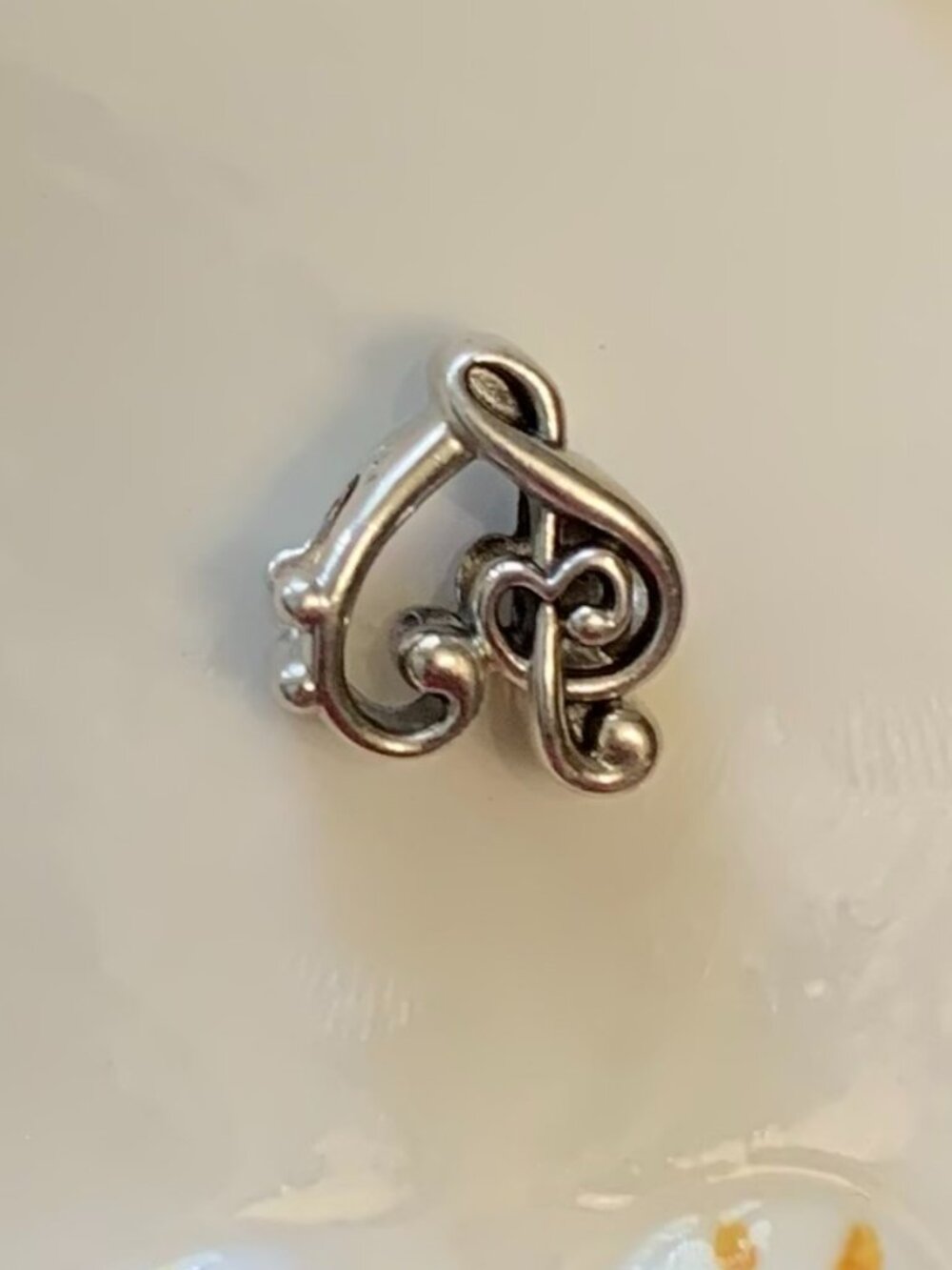 Pandora Heart Treble Clef Charm